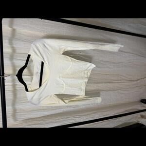 Aura Women's Cropped Long Sleeve Top